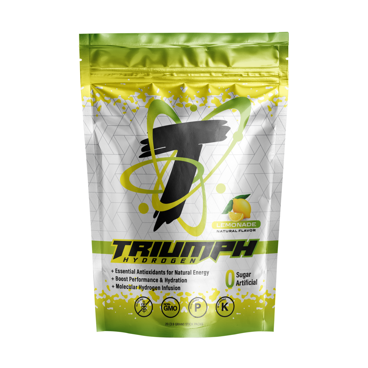 20 Count - Hydrogen Infused Electrolyte Powder - Lemonade